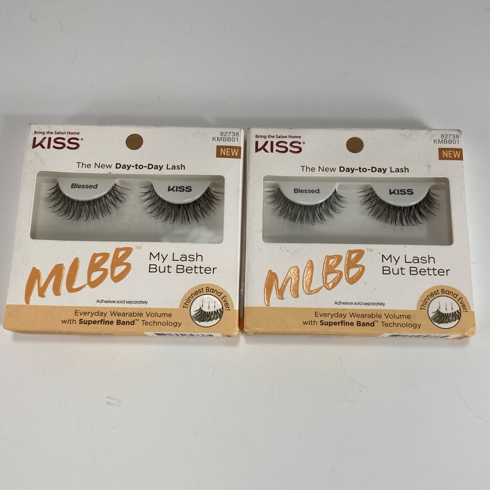 2 pks KISS My Lash But Better Blessed 82738 KMBB01 Thinnest Band Ever Day-to-Day